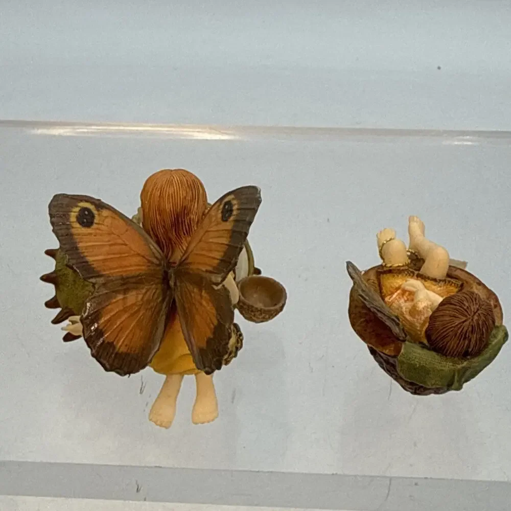 Butterflies Fairies Inspirational Figurines Let Your Love Shine & Gentle Slumber